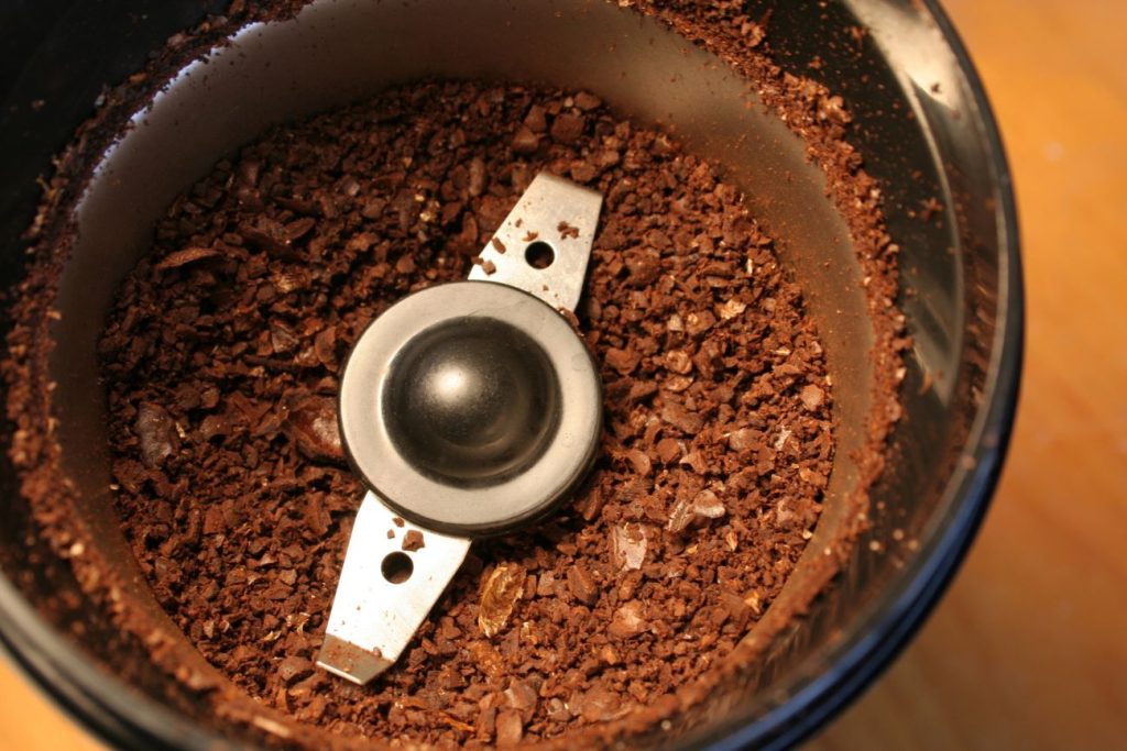 Grinding beans
