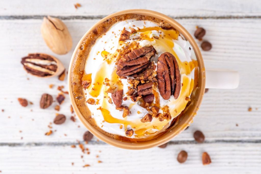 nutty maple pecan latte
