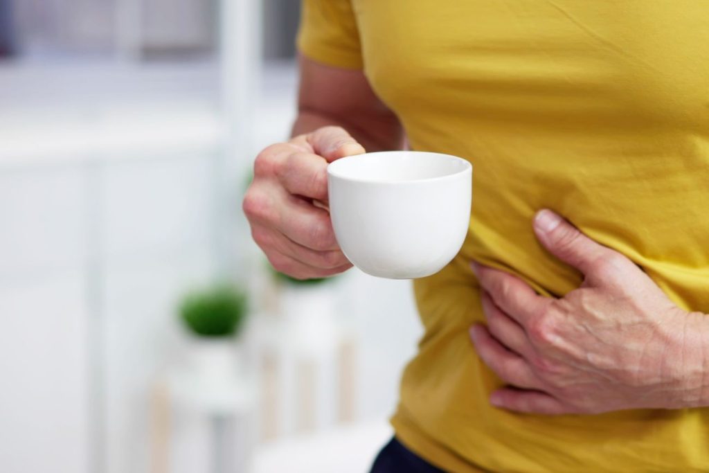 Coffee acidity causes stomachache