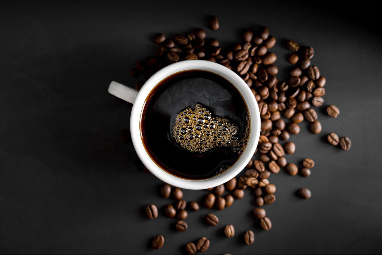 Coffee with acidic beans