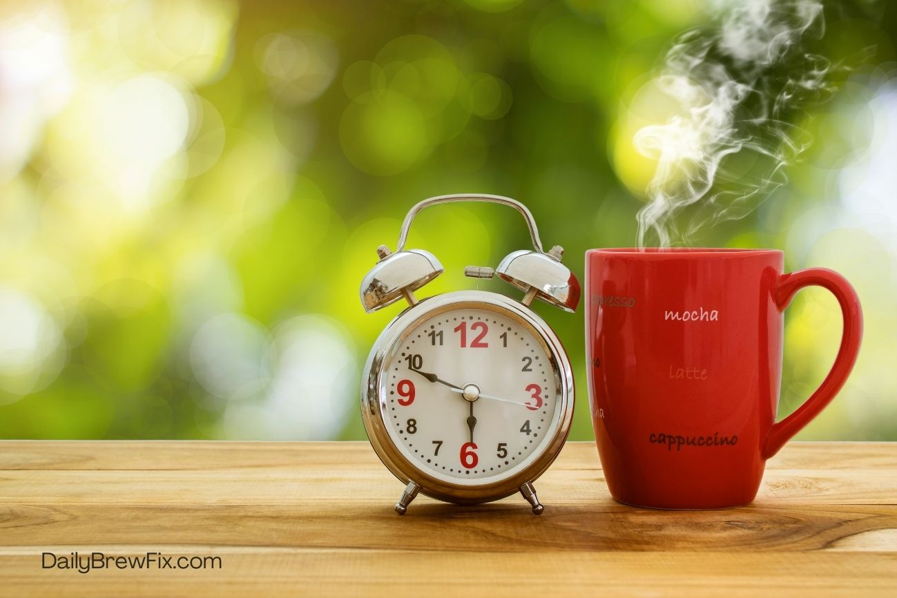 Coffee around the clock coffee routine