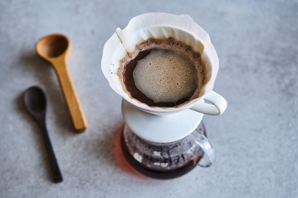 Hario v60 pour over brewing