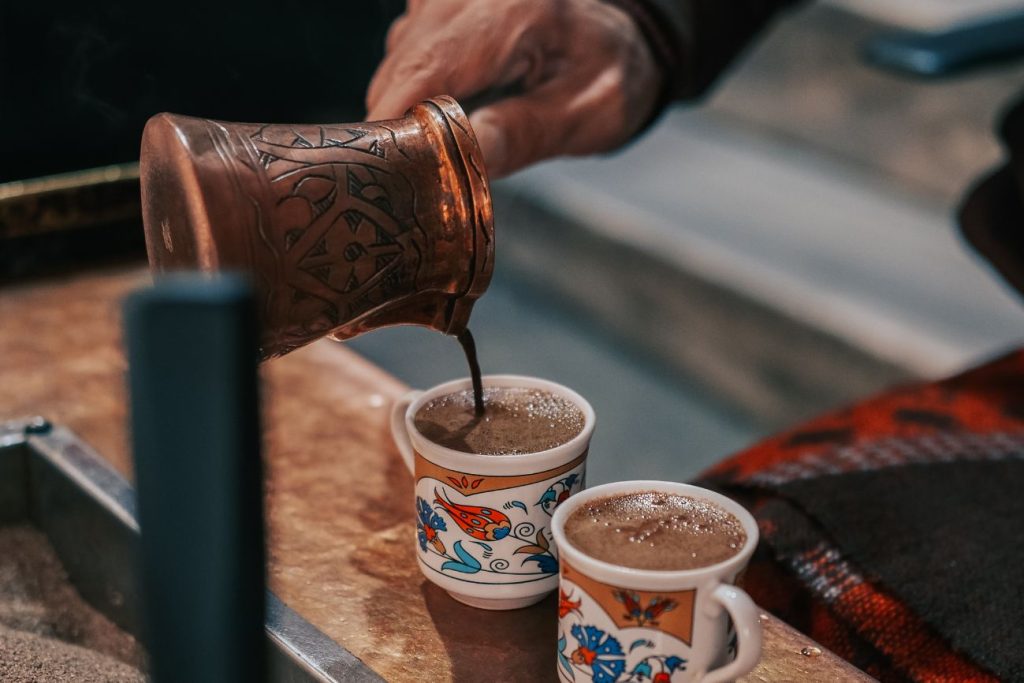 Turkish coffee to serve