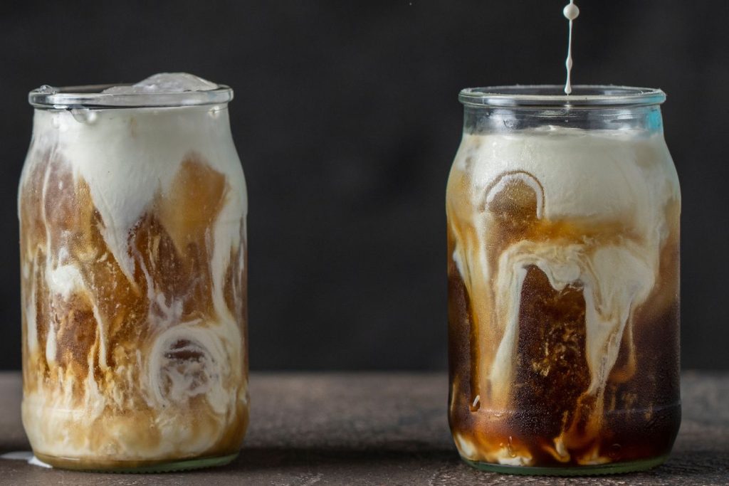 Vanilla sweet cream cold brew coffee