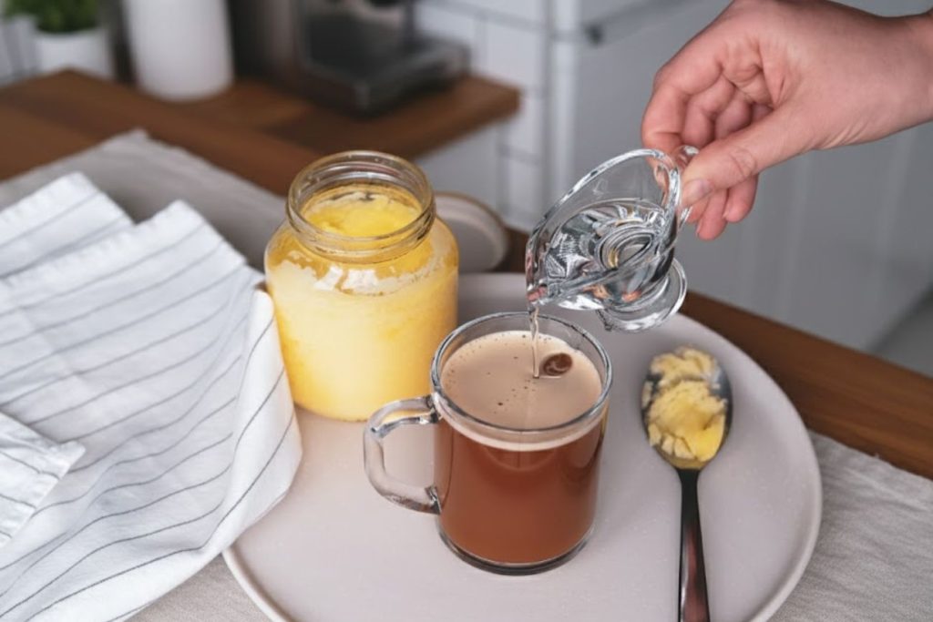 Naking butter coffee at home